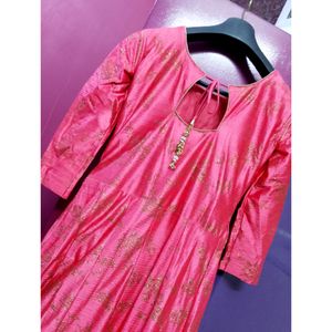 Heavy Pink Ethnic Gown