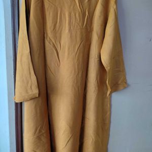 Fabindia Mustard Yellow Ladies kurta