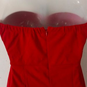 HOT RED CORSET BODYCON