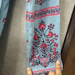 Blue Printed Kurta