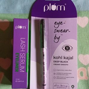 Plum Kajal "Black" & Eyeliner "Blue"