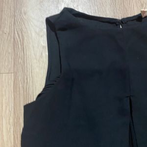 Black Chiffon Formal Top