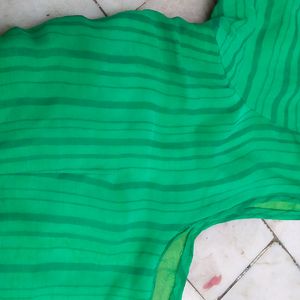 Beautiful Green Laharia Print Blouse