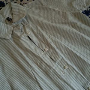 ZARA - Blue Lined Shirt For Office Wear