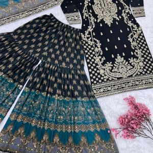 Gharara Top Dupatta Set