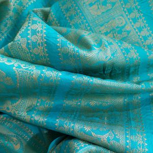 Blue Pure Silk Saree