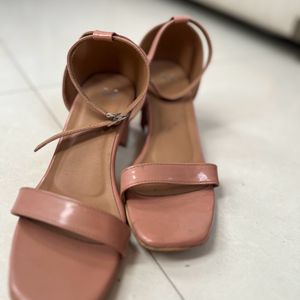 Madish Nude pink Block Heels