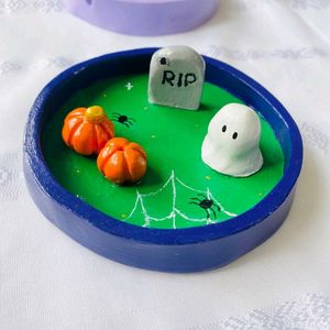 Halloween Themed Clay Trinket