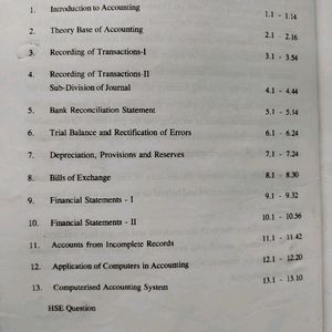 Plus One Accountancy Textbook By K.G.C Nair