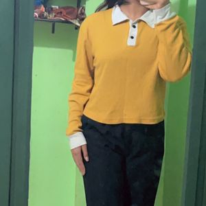 Mustard Yellow Collar Top