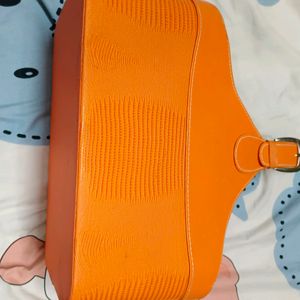 Vibrant Orange Picnic Handbag – Perfect for Stylis