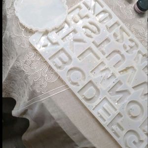 Resin Coaster And Alphabet Mould