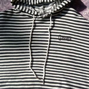 Striped Pullover With Hood