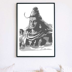 Painting Wall Framed- Lord Shiva