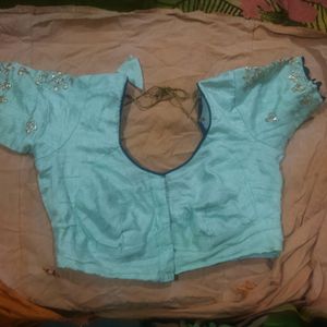 Cyan Colour Blouse