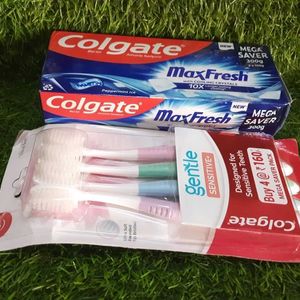 💥Colgate Maxfresh 150g×2 & Brush 4pc