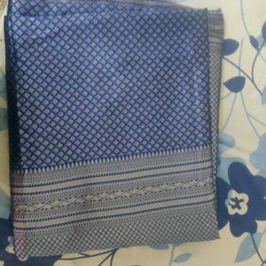 Royal Blue Banarsi Saree