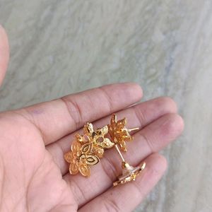 One Gram Gold Plated Studs Combo Of 2