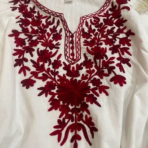 ❗️Mehroon Khadhai Kurta Top