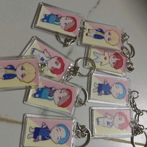 BTS Keychain Set Of 9