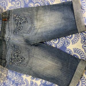 Denim Jeans Capri