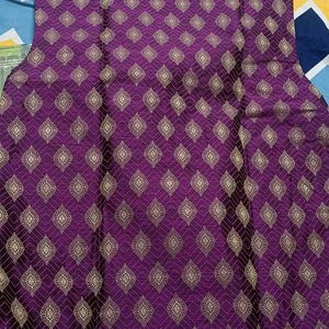 Unused New SOJANYA purple & Golden Nehru Jacket