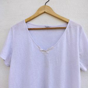 Trending Corian White Basic Top