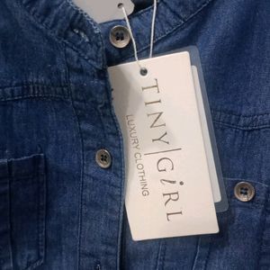 Girl's Denim Dress 6-8 Years