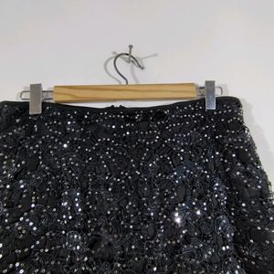 Black Sequence Skirt (Women's)