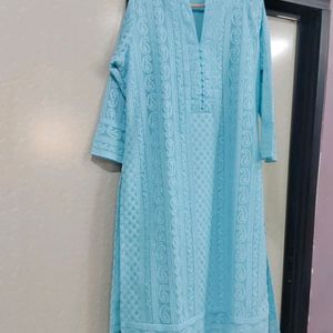 Pestal Blue Chicken Kari Kurti