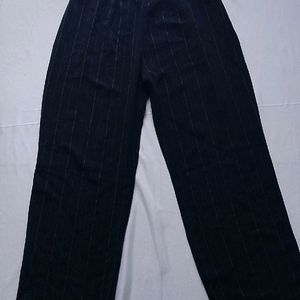 Black Flared Pant Trouser