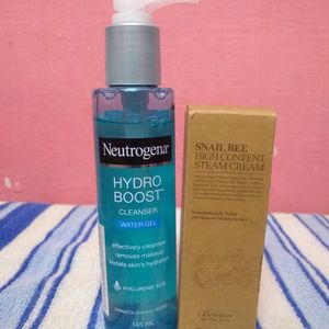 Neutrogena Hydro Boost Cleanser & Benton Steam Cre