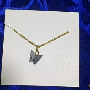 Butterfly Pandent Chain Necklace