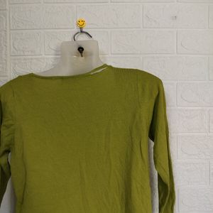 Corian Thrifted Zara Green Shrug