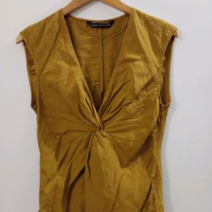 ZARA Mustard Blouse