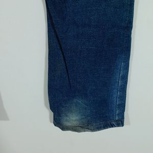 Dark Blue Faded Jean's For Men's