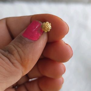 20 K Pure Gold Nosepin For Womens Nd Girls