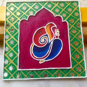 Handmade Ganesha Lippan Art