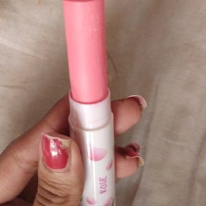 Trio of 2 Pink Lip Balms and 1 Red Liquid Lipstick