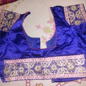 Magenta Colour Heavy Embroidery Saree