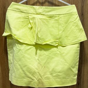 Lemon Yellow Party Skirt Size 30