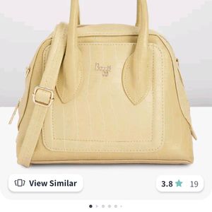 Baggit Light Yellow Handbag