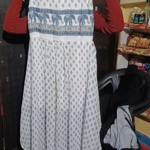 Long One Peice Printed Dress