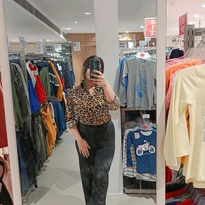 Leopard Print Shirt For Women