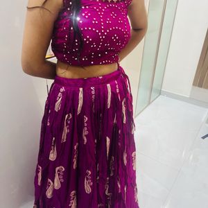 Hot Pink Heavy Choli