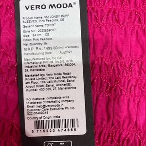 Vero ModaTextured Square-Neck Top