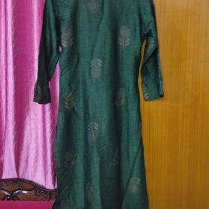 Green Kurti Set