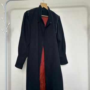 Black Long Vintage Coat