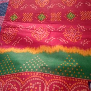 Pure Cotton Bandhani Saree