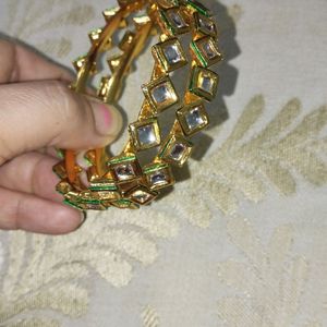 Kundan Jadau Polki Bangles